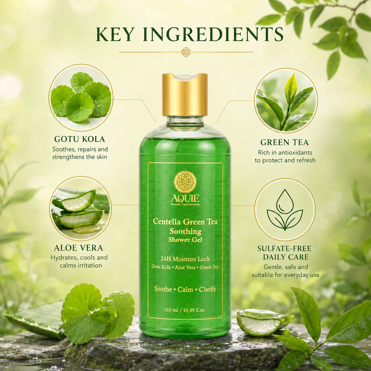 Centella Green Tea Soothing Shower Gel