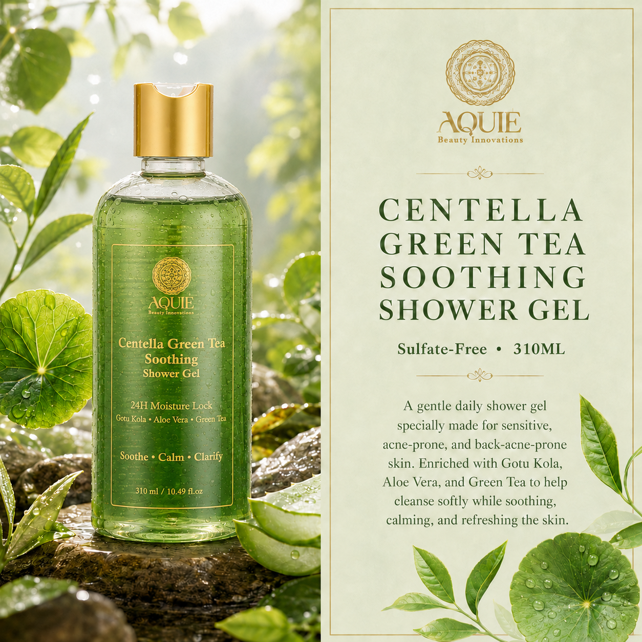 Centella Green Tea Soothing Shower Gel