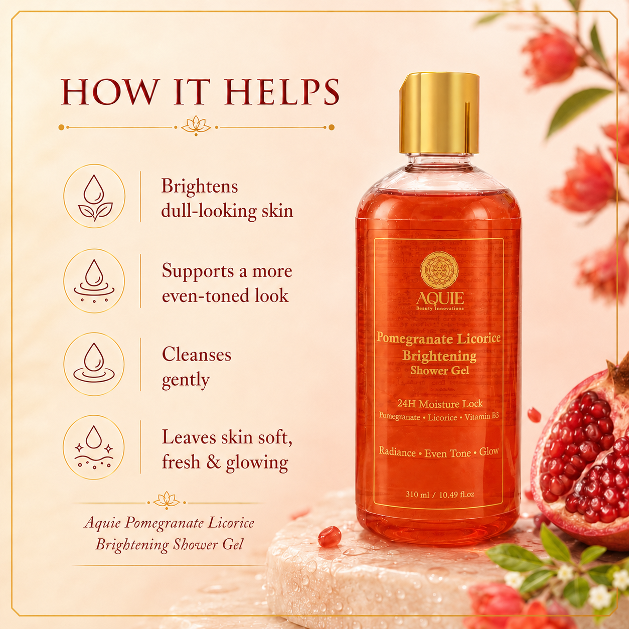 Pomegranate Licorice Brightening Shower Gel