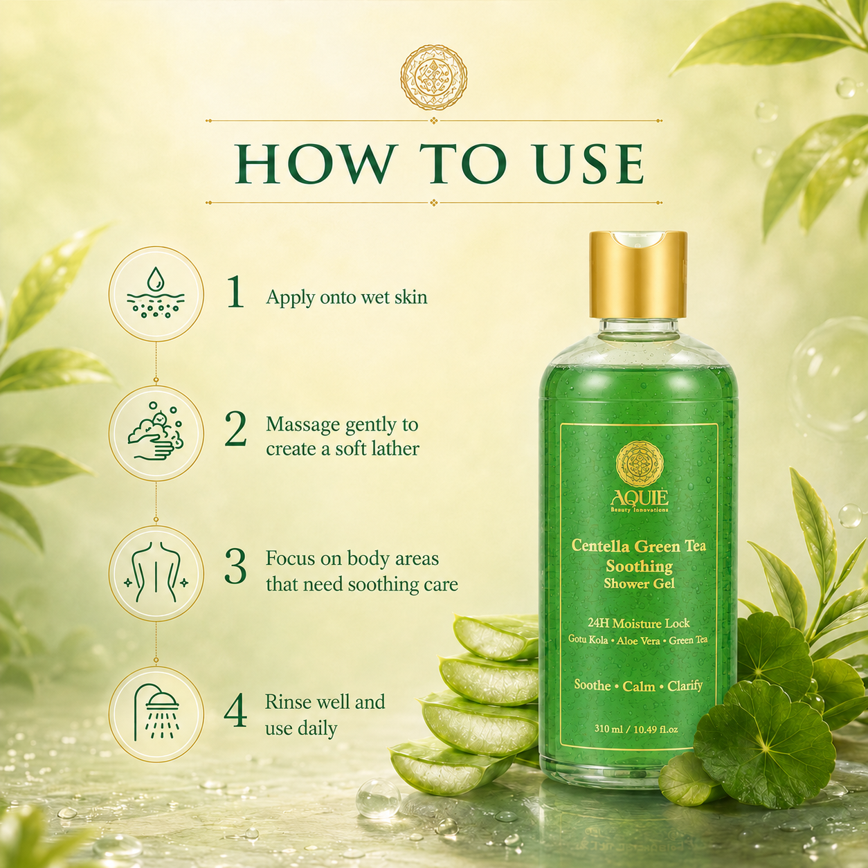 Centella Green Tea Soothing Shower Gel